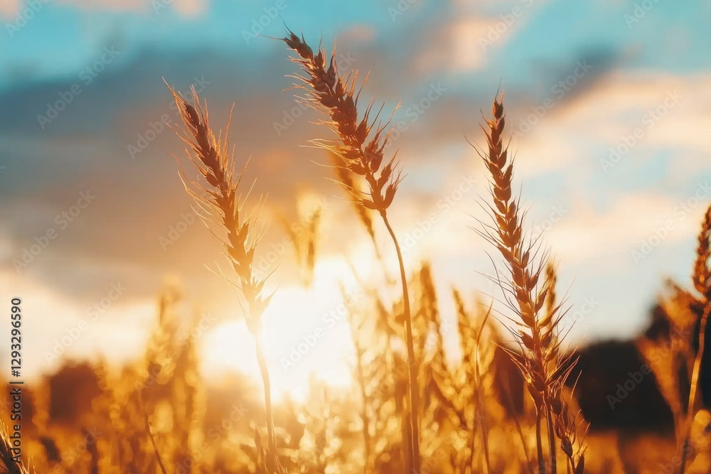 Golden Wheat Field at Sunset (4) Golden Wheat Field at Sunset (4)