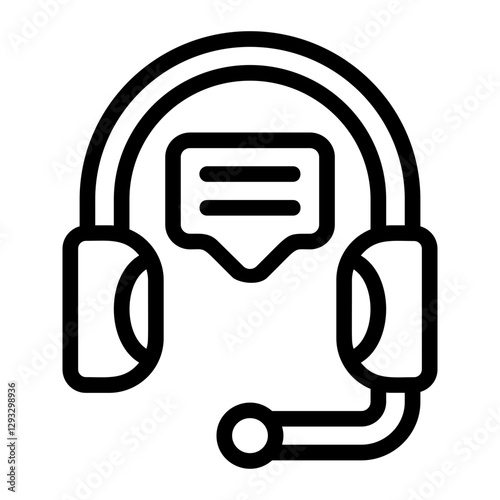 Customer Service Line Icon