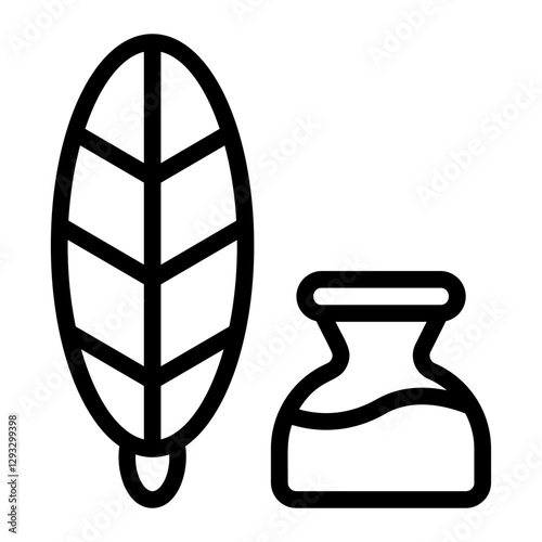 Pen and Ink Line Icon
