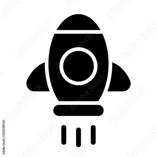 Rocket Solid Icon