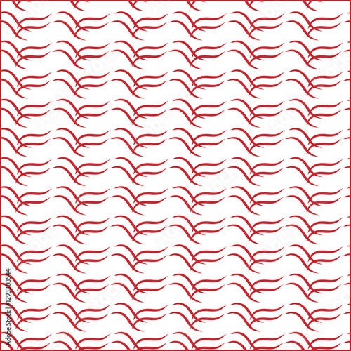 red and white chevron pattern