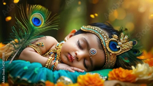 Cultural Celebration: Baby in Traditional Attire