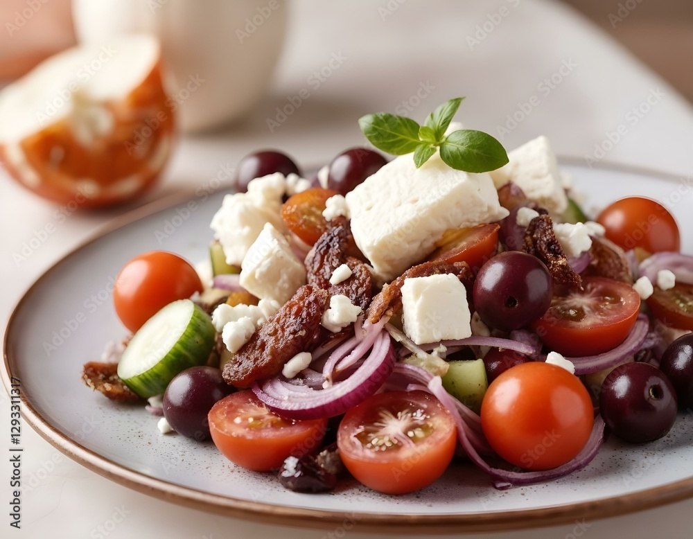 greek salad with feta cheese greek salad with feta cheese