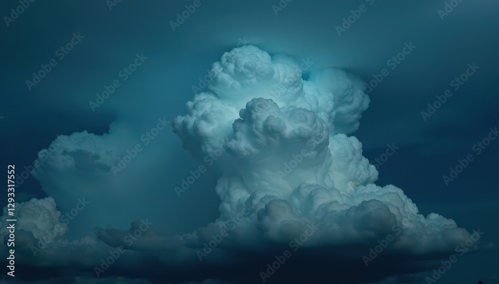 Naklejka premium Dark, heavy clouds gathering, imminent downpour , atmospheric, stratus