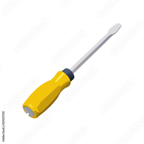 Yellow-handled screwdriver tool