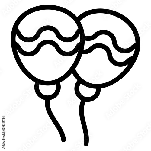 Balloon Line Icon