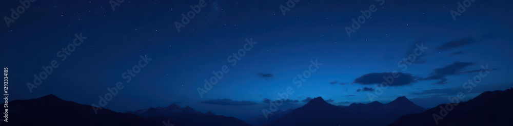 Fototapeta premium Deep navy blue night sky, subtle variations in tone , sky, dark blue, midnight