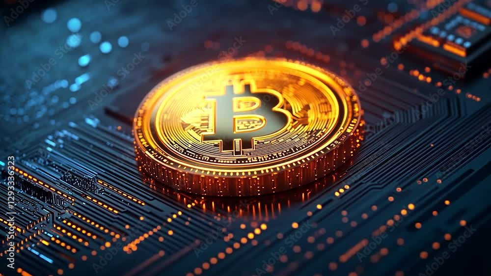 Bitcoin on Circuit Board