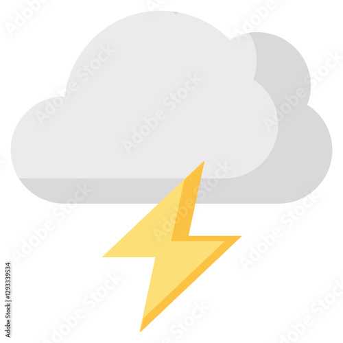 storm vector flat icon