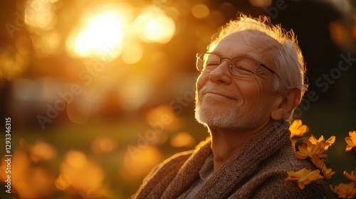 Stylish man with glasses and a warm scarf standing confidently against a neutral background in a fashionable setting