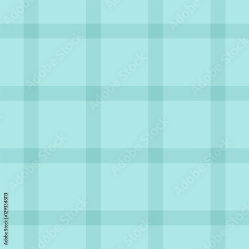 Neat textile texture check, nostalgic vector pattern plaid. Vivid fabric background seamless tartan in light and teal colors.