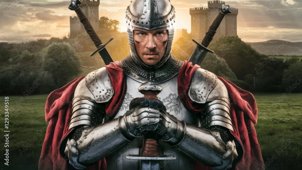Naklejka premium Medieval Knight