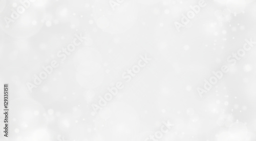 Abstract White Sparkling Bokeh Effect, A Delicate and Luminous Composition of Light Orbs and Floating Particles, Symbolizing Serenity, Magic, and a Subtle Wintery Glow