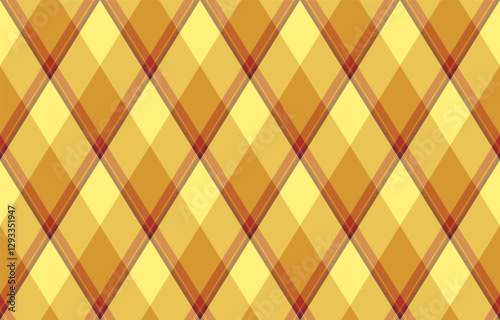 Argyle pattern of geometric rhombus. Harlequin check wallpaper design. Classic diamond shaped textile material for web background, print fabric clothing, sweater, wrapping paper, gift card, invitation