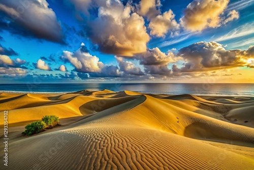 Stunning Maspalomas Dunes: Gran Canaria Coastal Landscape Photography