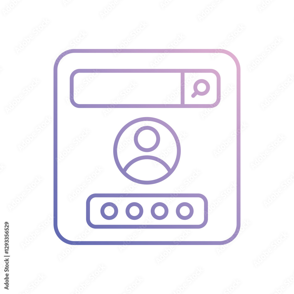 Account login vector icon Account login vector icon