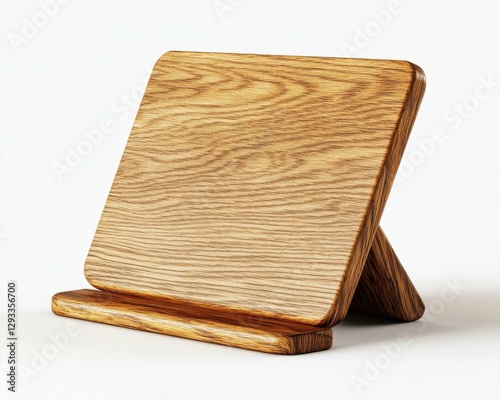 Wooden Menu Holder. Blank Table Tent Template for Bar Marketing and Sale Display