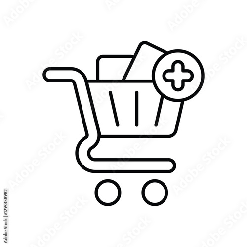 Add to cart vector icon