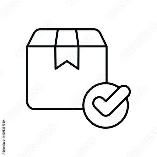Order confirmation vector icon