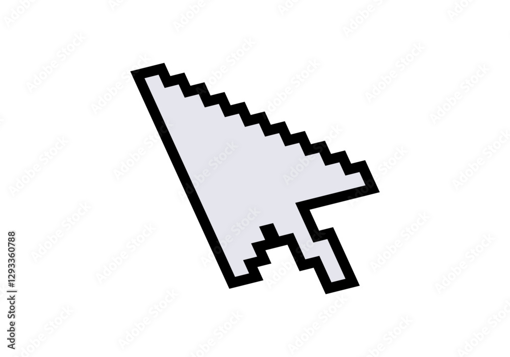 A classic pixel-style arrow cursor pointing to the right, symbolizing digital navigation.