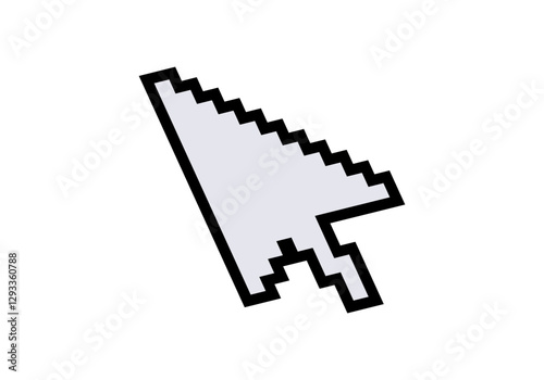 A classic pixel-style arrow cursor pointing to the right, symbolizing digital navigation.