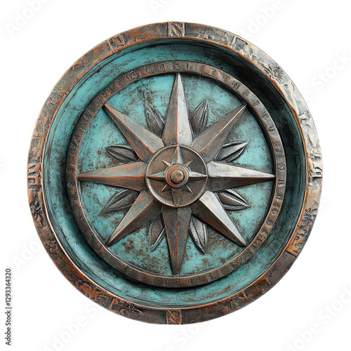 Vintage Compass Wall Decor - Antique Bronze