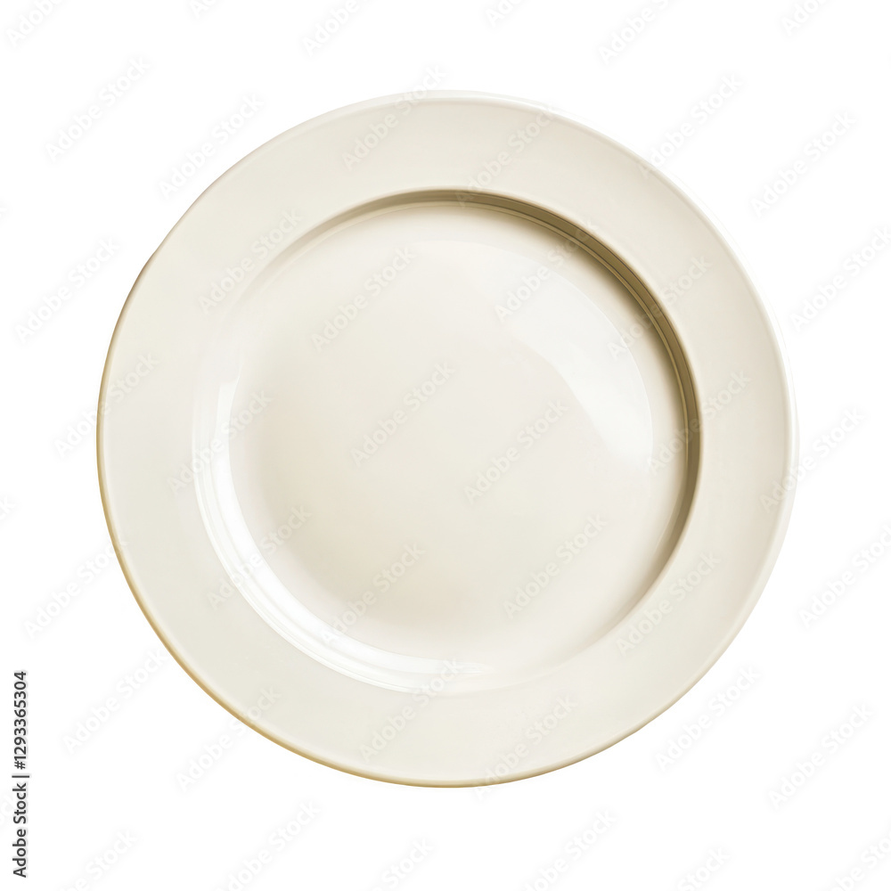 Elegant Empty White Dinner Plate Elegant Empty White Dinner Plate