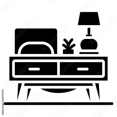 Nightstand Vector Icon