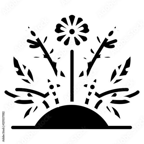 Floral Service Vector Icon