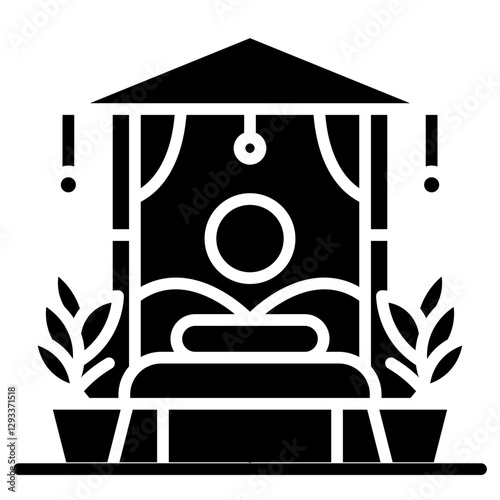 In Room Spa Vector Icon