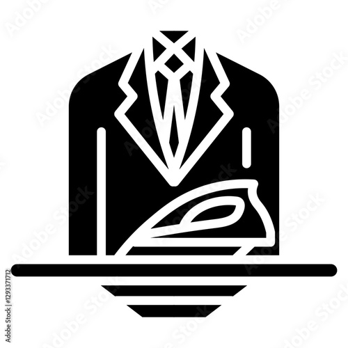 Suit Press Vector Icon