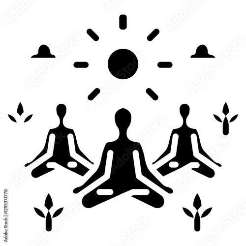 Yoga Classes Vector Icon