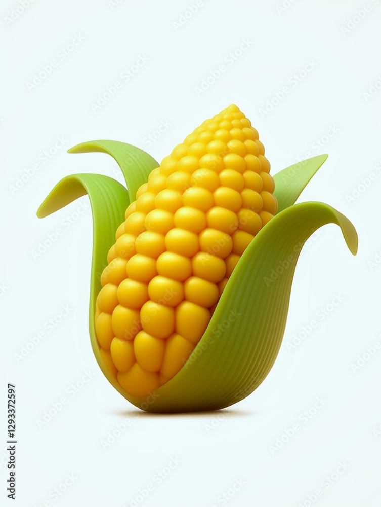 Obraz premium corn toy isolated on white background