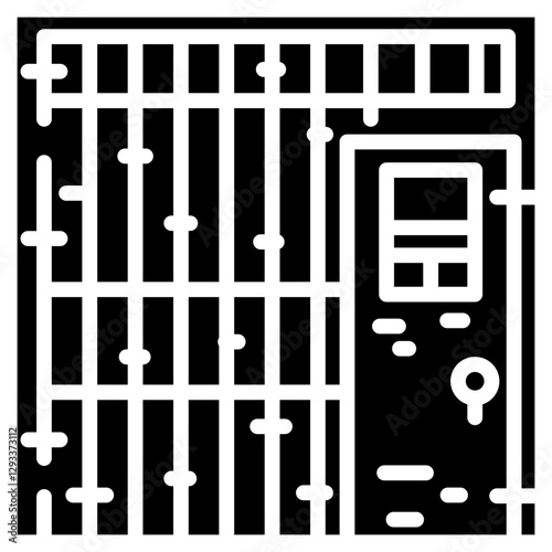 Jail Cell Vector Icon