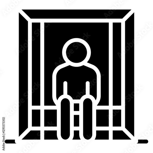 Solitary Confinement Vector Icon