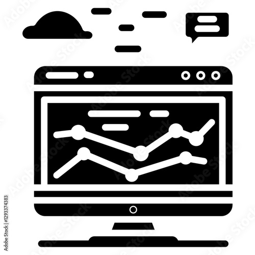 Traffic Analysis Vector Icon