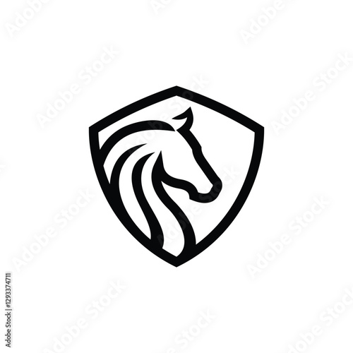horse line inside the shield