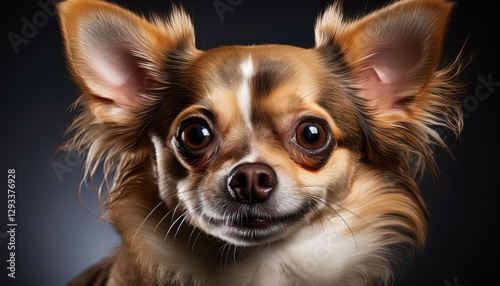 Playful Chihuahua Caught MidWink in a Whimsical Scene, Featuring Vibrant Colors, Soft Textures, and a Cozy Indoor Atmosphere Perfect for Digital Art or Home Decor.