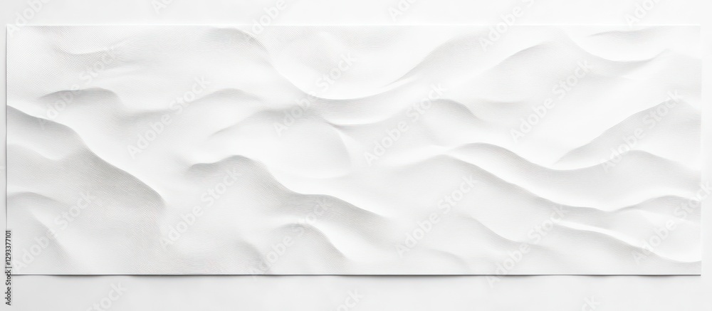 Fototapeta premium Abstract White Sculptures:Waves of Serenity