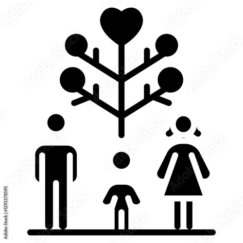 Family Tree Vector Icon