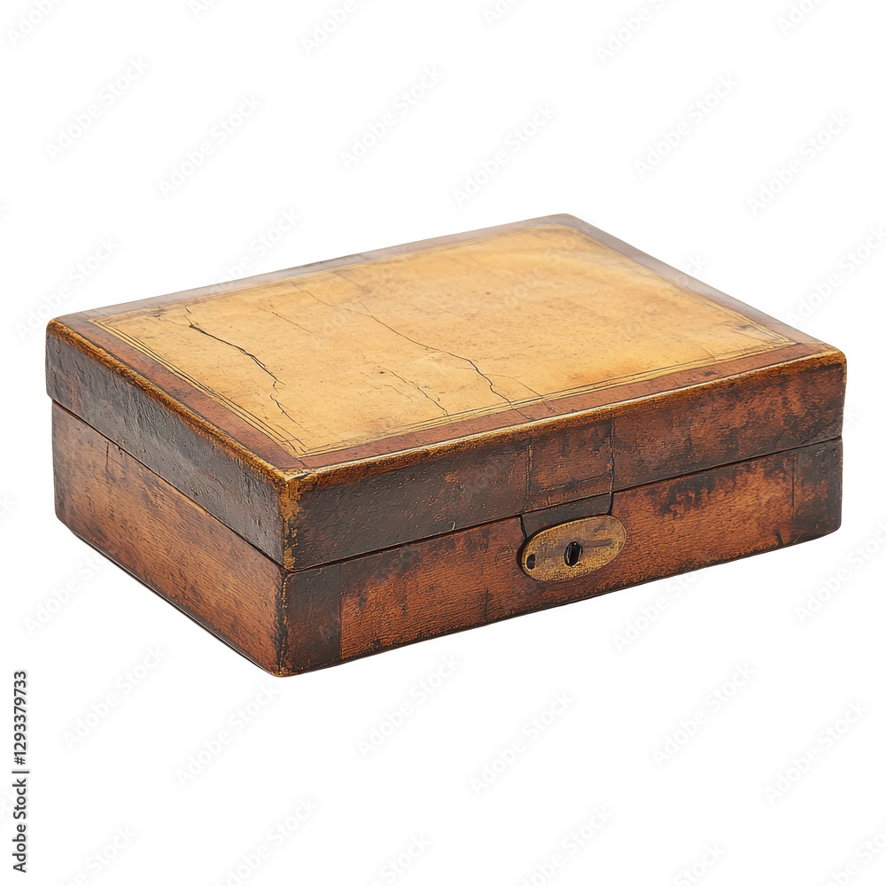 Antique Wooden Box with Intricate Design Antique Wooden Box with Intricate Design
