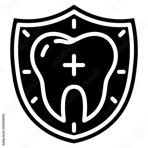 Teeth Grinding Protection Vector Icon