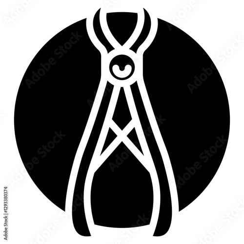 Tooth Extraction Forceps Vector Icon