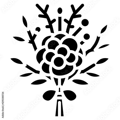 Bridal Bouquet Vector Icon