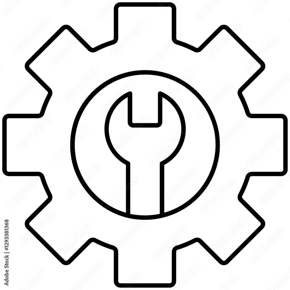 Configuration isolated vector icon Configuration isolated vector icon