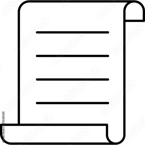 Document  isolated vector icon 