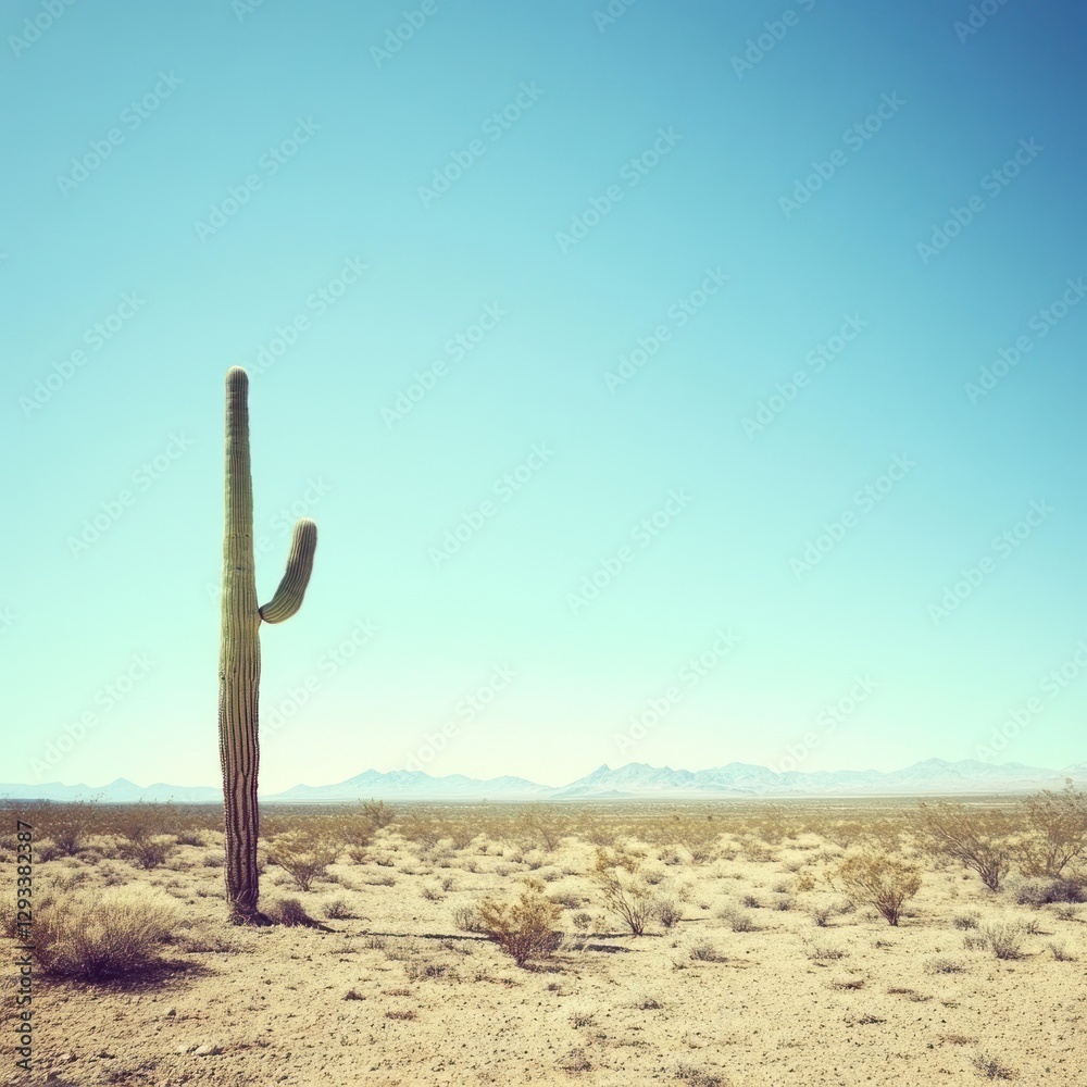 Majestic Saguaro Cactus in the Arizona Desert Majestic Saguaro Cactus in the Arizona Desert
