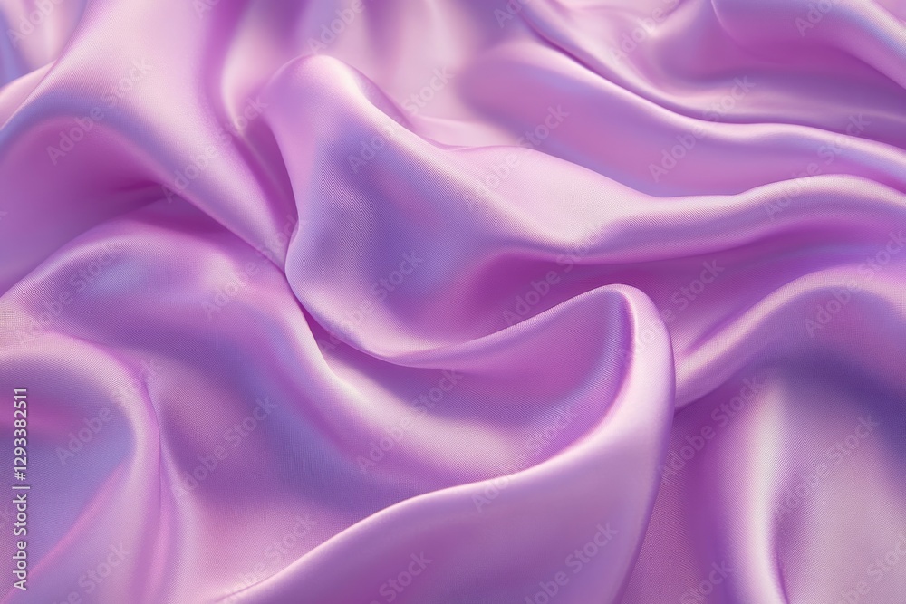 Flowing purple silk fabric, soft texture and lighting. AI generated Flowing purple silk fabric, soft texture and lighting. AI generated