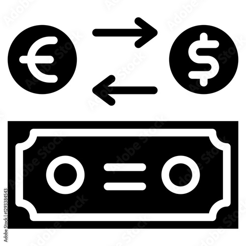 Currency Conversion Vector Icon