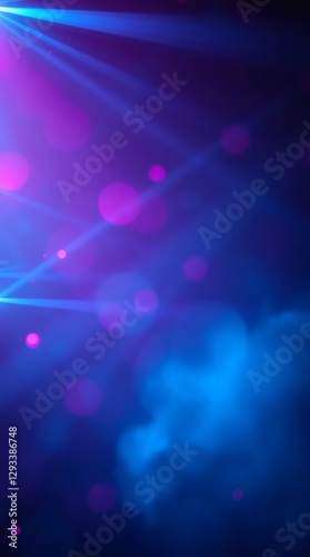 Vibrant abstract design with blue and pink light rays creating a captivating background for mobile devices